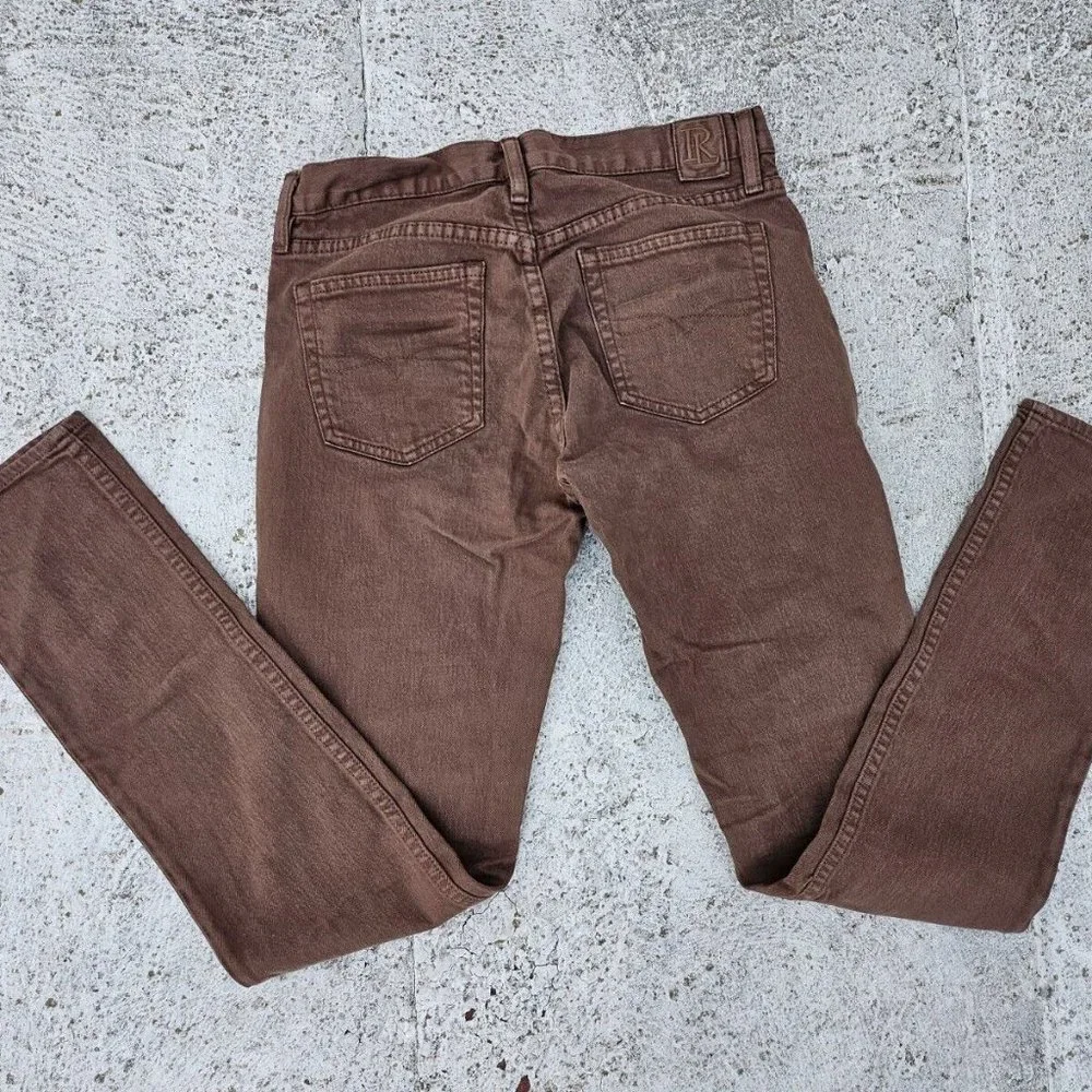 Ralph Lauren Sport Women Jeans Brown Cotton Denim Slim Jeans Size 28 - Picture 3 of 9